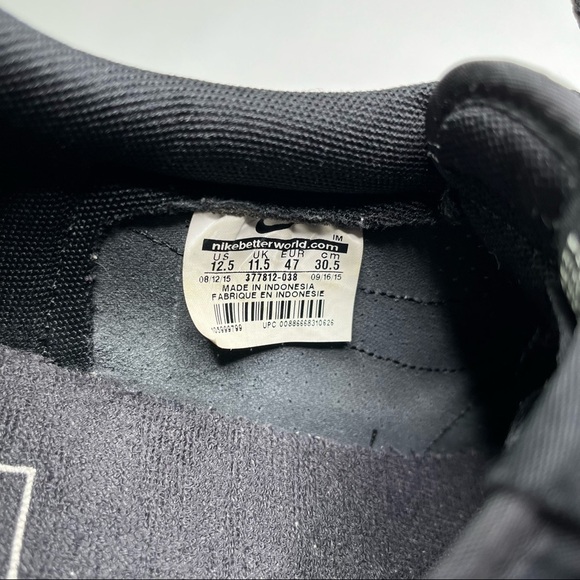 NIKE Tennis Classic AC Black & White Perforated Swoosh Sneakers Kicks SIZE 12.5 - Picture 11 of 12